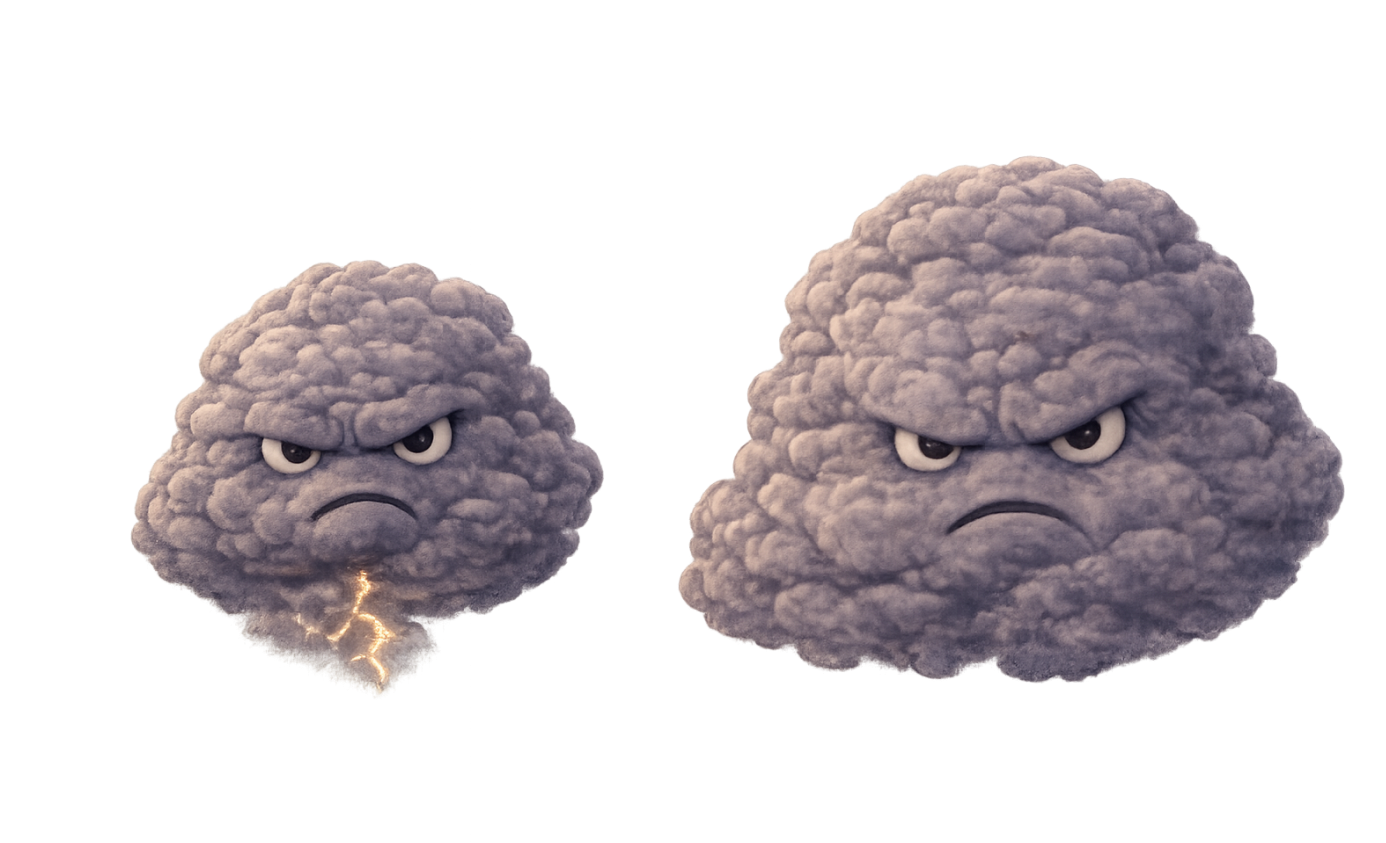 Donnerwolken aus dem Wolkenzoo